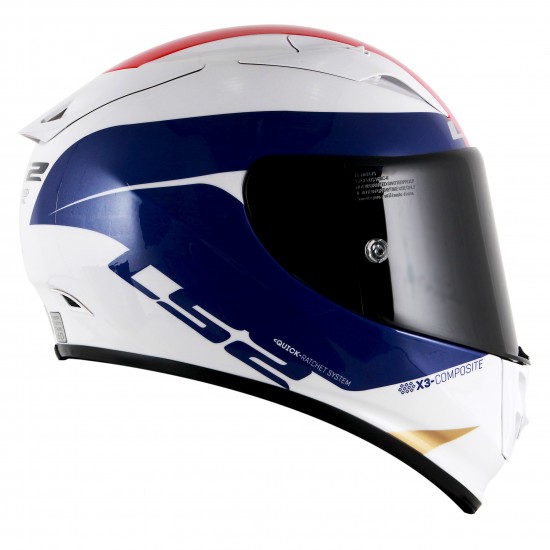 CAPACETE LS2 FF323 ARROW COMET BRANCO AZUL TRI COMPOSTO